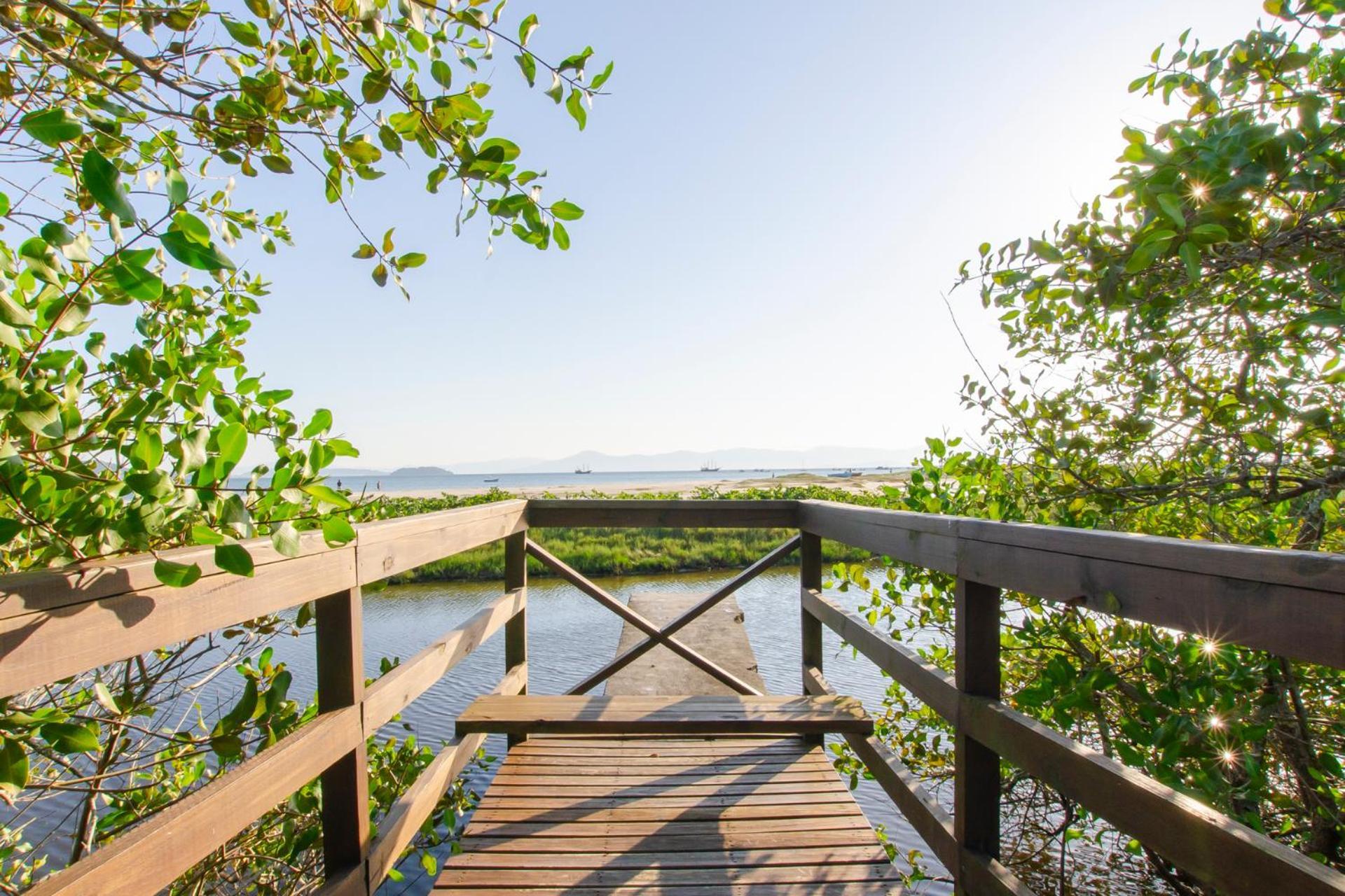 Apto Pe Na Areia Em Condominio Com Piscina N1298 Флоріанополіс Екстер'єр фото
